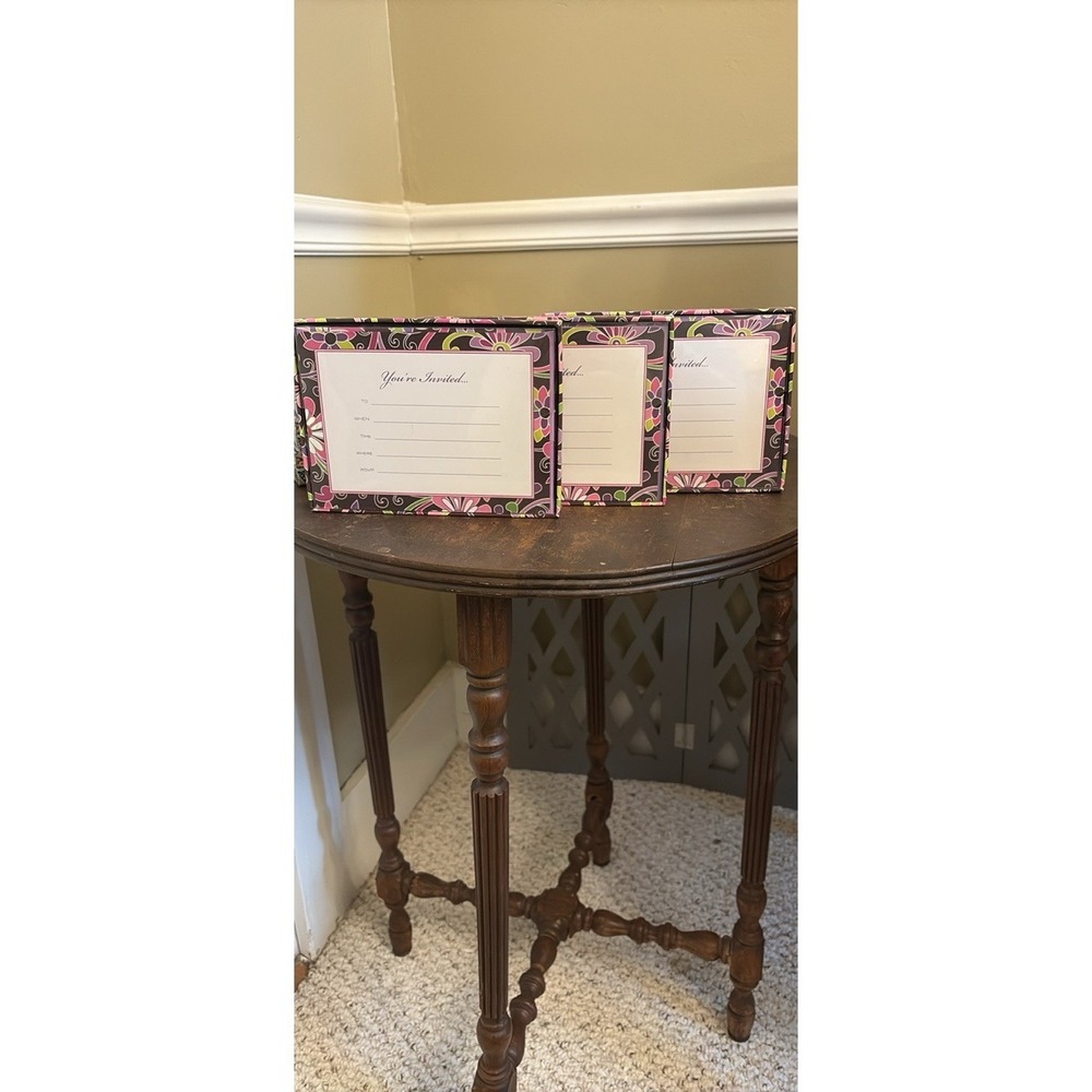 3 Packs Of Vera Bradley Invitations, 36 Invites Total. Envelopes Incl New In Box